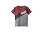 Nike Kids Swoosh Shield Dri-fit Short Sleeve Tee (little Kids) (gunsmoke) Boy's Clothing