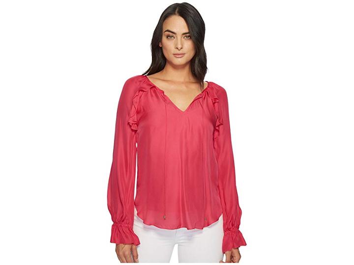 Trina Turk Magnolia Top (pink Oleander) Women's Clothing