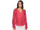 Trina Turk Magnolia Top (pink Oleander) Women's Clothing