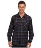 Pendleton L/s Board Shirt (blue/brown/navy/plaid) Men's Long Sleeve Button Up