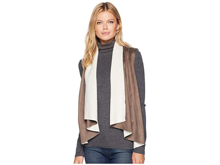 Tribal Vest With Draped Collar (hazelwood) Women's Vest