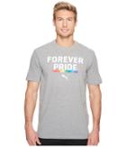 Puma Forever Pride Tee (medium Grey Heather) Men's T Shirt
