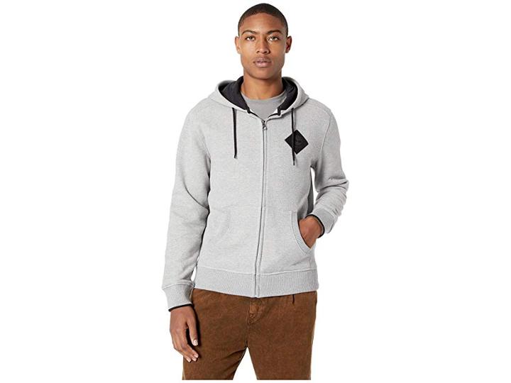 Timberland Full Zip Logo Hoodie Sweatshirt (grey) Men's Sweatshirt