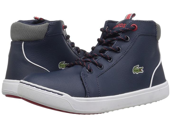 Lacoste Kids Explorateur 118 1 (little Kid) (navy/grey) Kid's Shoes