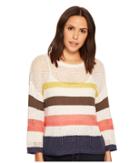 Three Dots Multicolor Stripe Sweater (multi) Women's Sweater