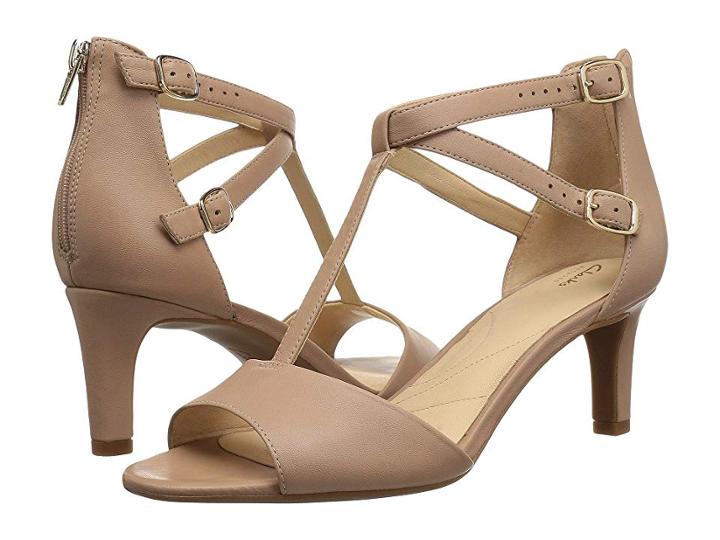 Clarks Laureti Pearl (beige Leather) High Heels