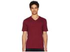 Vince Classic Slub V-neck T-shirt (merlot) Men's T Shirt