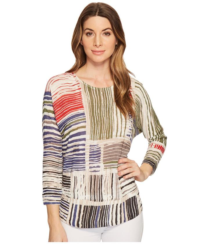 Nic+zoe Paprika Pop Top (multi) Women's Clothing