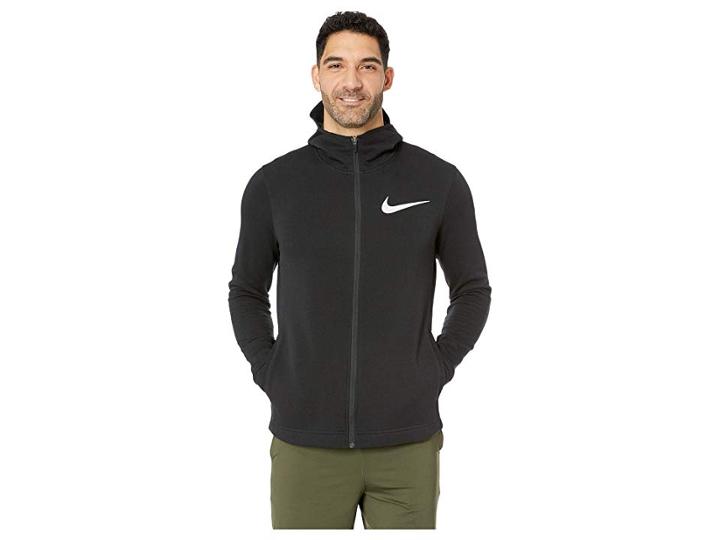 Nike Dry Showtime Full Zip Hoodie (black/white) Men's Workout