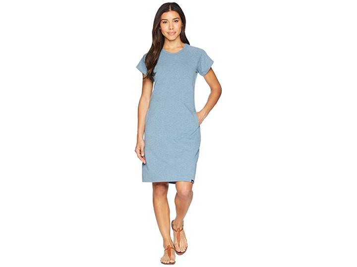 The North Face Terry Dress (blue Wing Teal Heather) Women's Dress