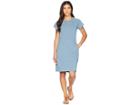 The North Face Terry Dress (blue Wing Teal Heather) Women's Dress