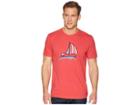 Life Is Good Americana Sailboat Crusher Tee (americana Red) Men's T Shirt