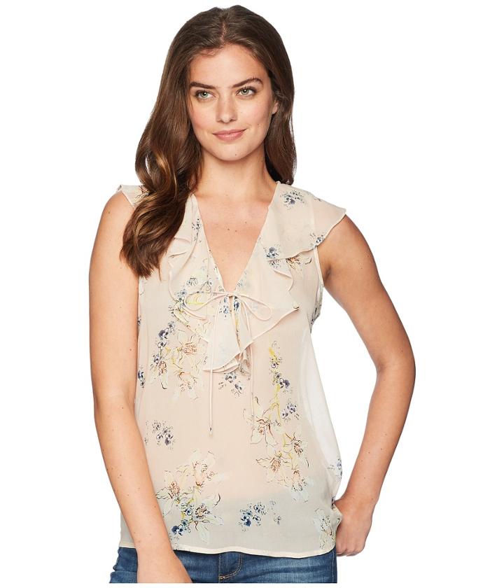Paige Danae Top (tender Yellow Multi) Women's Clothing