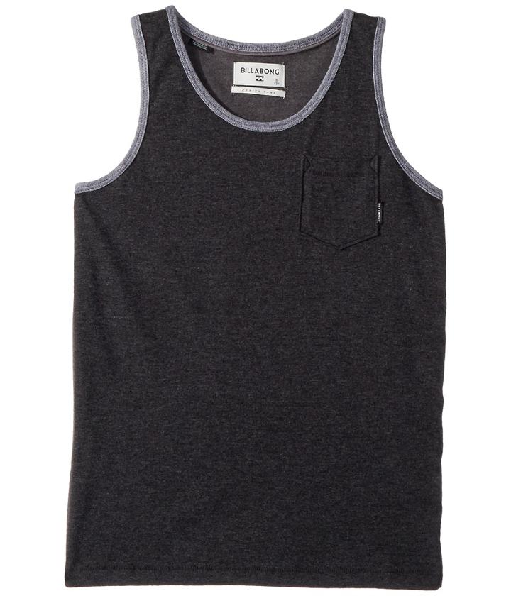 Billabong Kids Zenith Tank Top (big Kids) (charcoal) Boy's Sleeveless