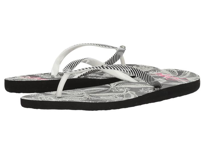 Roxy Portofino Ii (black/pink) Women's Sandals