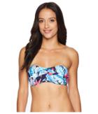 Tommy Bahama Palms Paradise Twist Bandeau Bra (mare Navy) Women's Swimwear