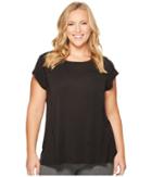Lucy Extended Effortless Ease Short Sleeve (lucy Black) Women's Short Sleeve Pullover