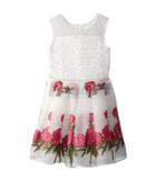 Nanette Lepore Kids Embroidered Organza Dress (little Kids/big Kids) (white) Girl's Dress