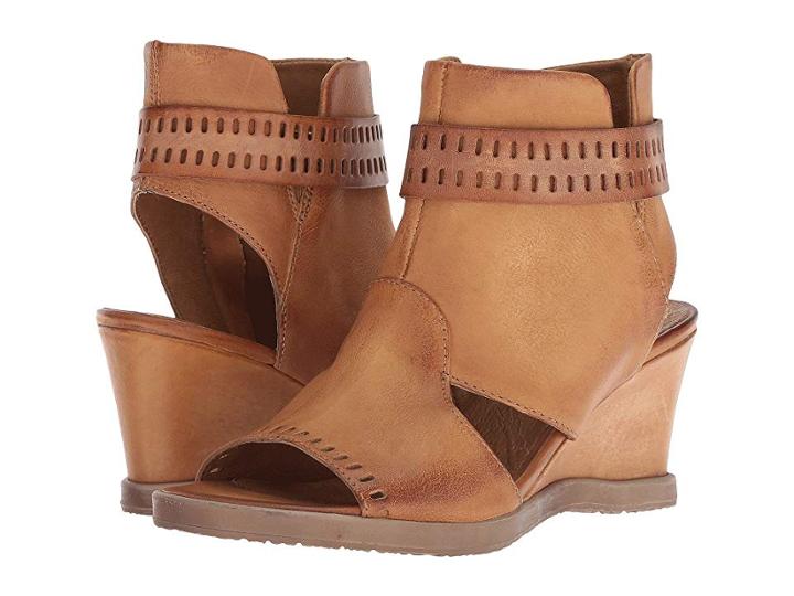 Miz Mooz Brianne (wheat) Women's Wedge Shoes