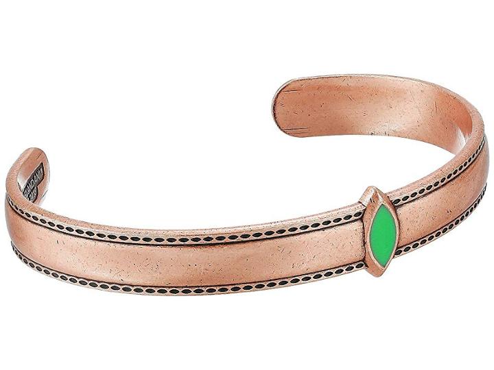 Alex And Ani Palm Leaf River Cuff Bracelet (rafaelian Rose Gold) Bracelet