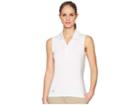 Adidas Golf Rangewear Sleeveless Polo (white) Women's Sleeveless