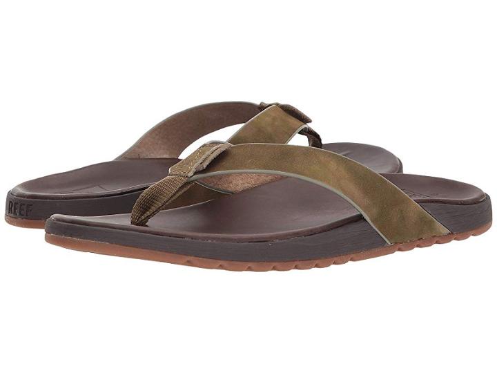 Reef Contoured Voyage Le (dark Brown/camo) Men's Sandals