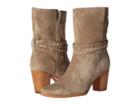 Frye Naomi Pickstitch Mid (ash Soft Oiled Suede) Women's Boots