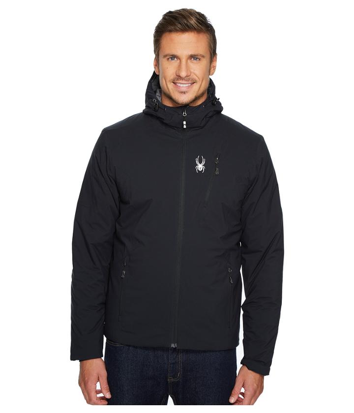 Spyder Berner Hoodie Jacket (black/black/black) Men's Coat