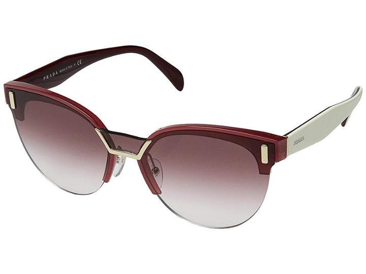 Prada 0pr 04us (opal Bordeaux/gradient Pink) Fashion Sunglasses