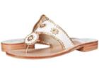 Jack Rogers Nantucket Gold (white/gold) Women's Sandals