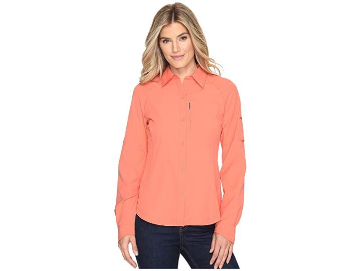 Columbia Silver Ridgetm L/s Shirt (lychee) Women's Long Sleeve Button Up