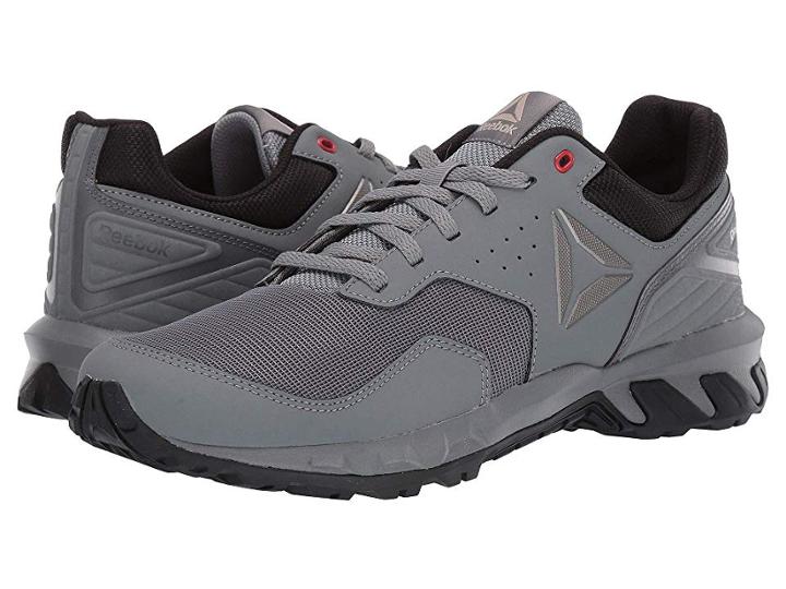 Reebok Ridgerider Trail 4.0 (true Grey/black/alloy Pewter/red/light Sand) Men's Walking Shoes