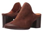 Frye Naomi Mule (brown Oiled Suede) Women's Clog/mule Shoes