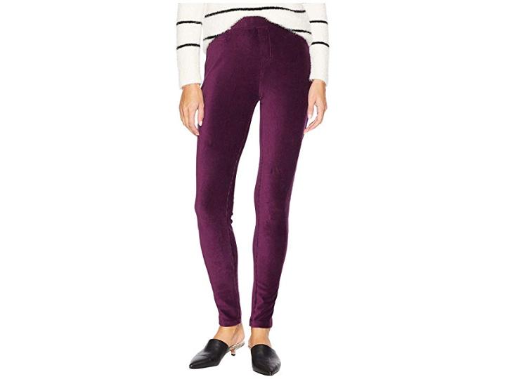 Calvin Klein Ribbed Leggings With Pocket (aubergine) Women's Casual Pants