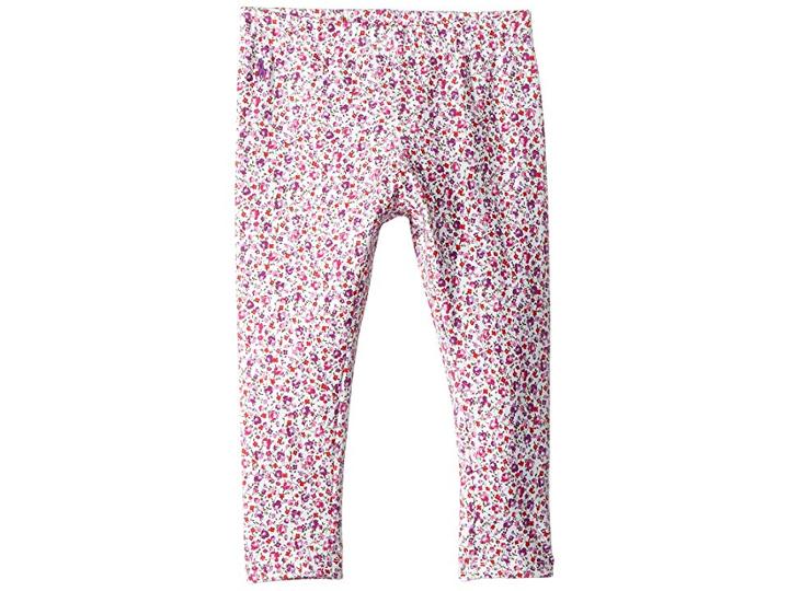 Polo Ralph Lauren Kids Floral Jersey Leggings (toddler) (white/purple Multi) Girl's Casual Pants