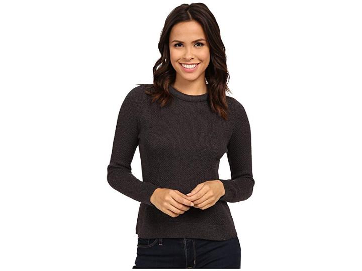 Nic+zoe Snowfall Top (phantom Heather) Women's Sweater