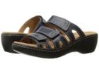Clarks Delana Damir (navy Leather Combi) Women's Sandals