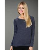 Alternative Eco-heather Slouchy Pullover (eco True Navy) Women's Long Sleeve Pullover