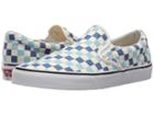 Vans Classic Slip-ontm ((checkerboard) Blue Topaz/blue) Skate Shoes