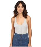 Free People Hooked On You Bodysuit (grey) Women's Jumpsuit & Rompers One Piece