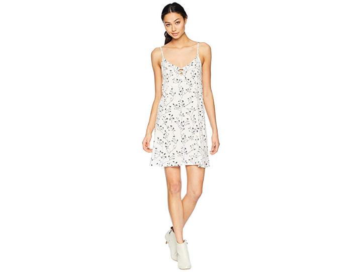 Roxy Full Bloom Print Dress (marshmallow From The Wildness) Women's Dress