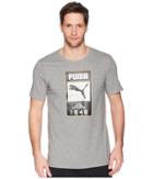 Puma Summer Brand Tee (medium Gray Heather) Men's T Shirt