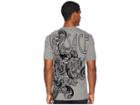 Versace Collection Baroque Font Logo Tee (gray/print) Men's T Shirt