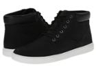 Timberland Groveton Plain Toe Chukka Leather And Fabric (black/canvas) Men's  Shoes