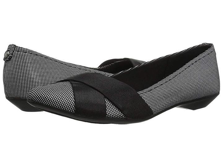 Anne Klein Oalise (black/natural/black Fabric) Women's Shoes