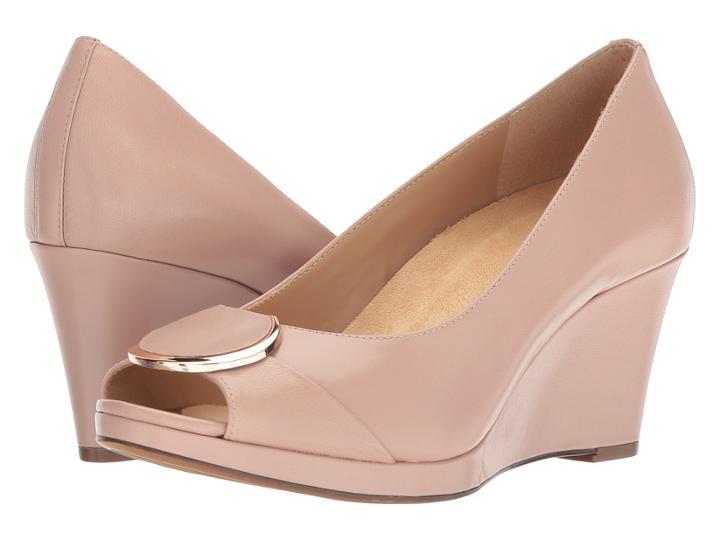 Naturalizer Ollie (vintage Mauve Leather) Women's Wedge Shoes