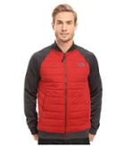 The North Face Norris Point Insulated Full Zip (cardinal Red Heather/tnf Dark Grey Heather (prior Season)) Men's Clothing