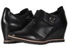 Earth Zanza (black Soft Calf) Women's Wedge Shoes