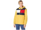 Tommy Hilfiger Iconic Color Block Windbreaker (yellow) Women's Coat
