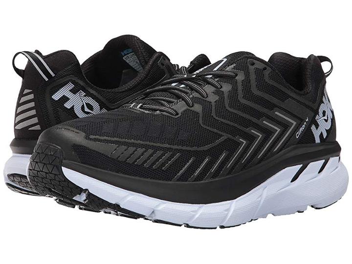 Hoka One One Clifton 4 (black/white) Men's Running Shoes